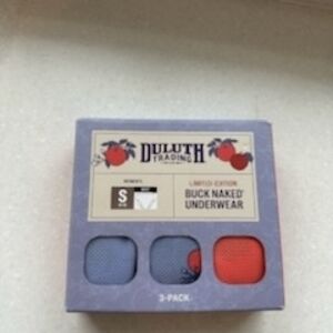 Duluth Trading Co Women's Buck Naked Underwear 3-Pack - Blue, Red